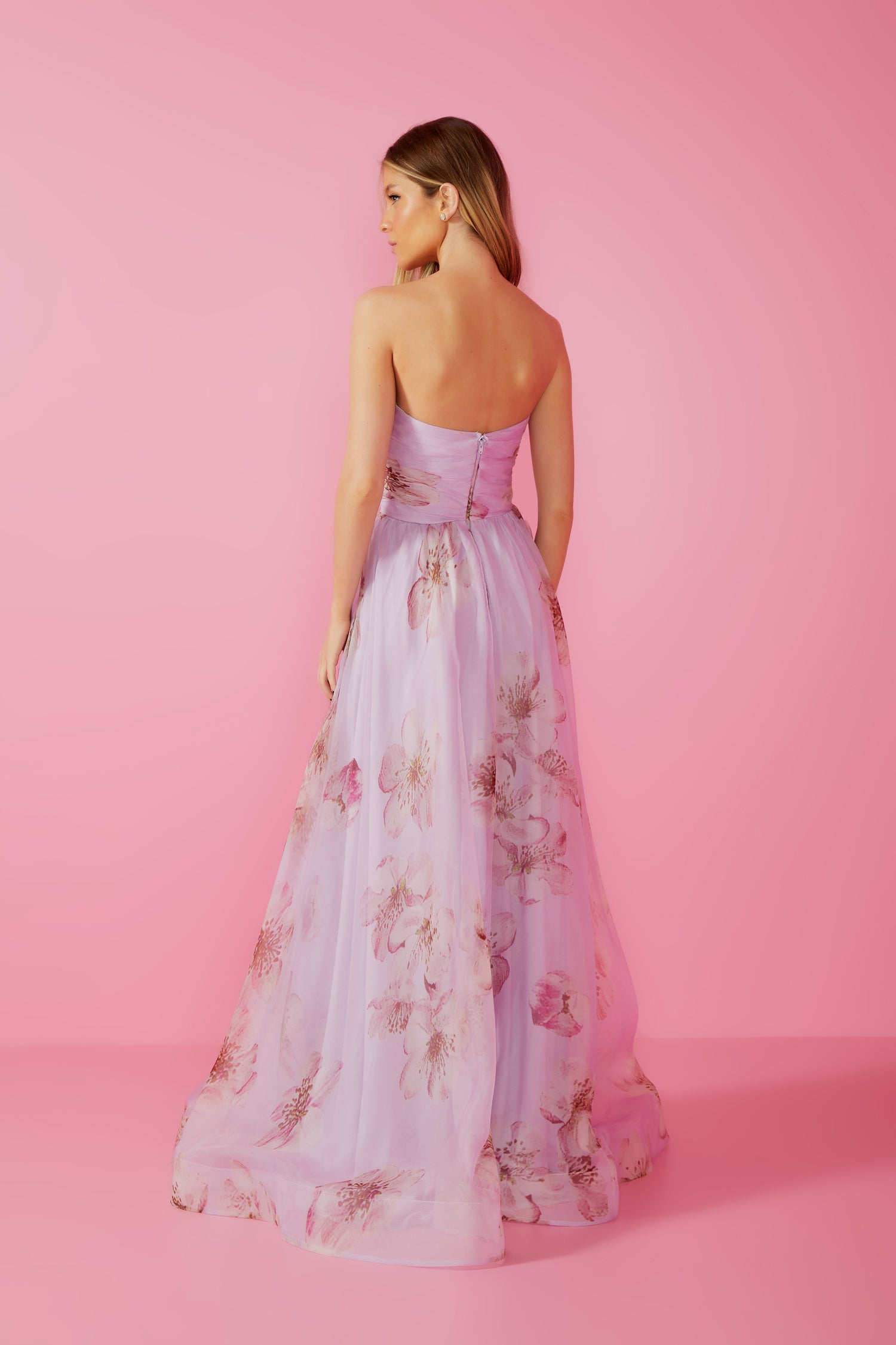 FABULOUS AGILITÀ - Vestido Longo Luna Estampa Flor Lavanda