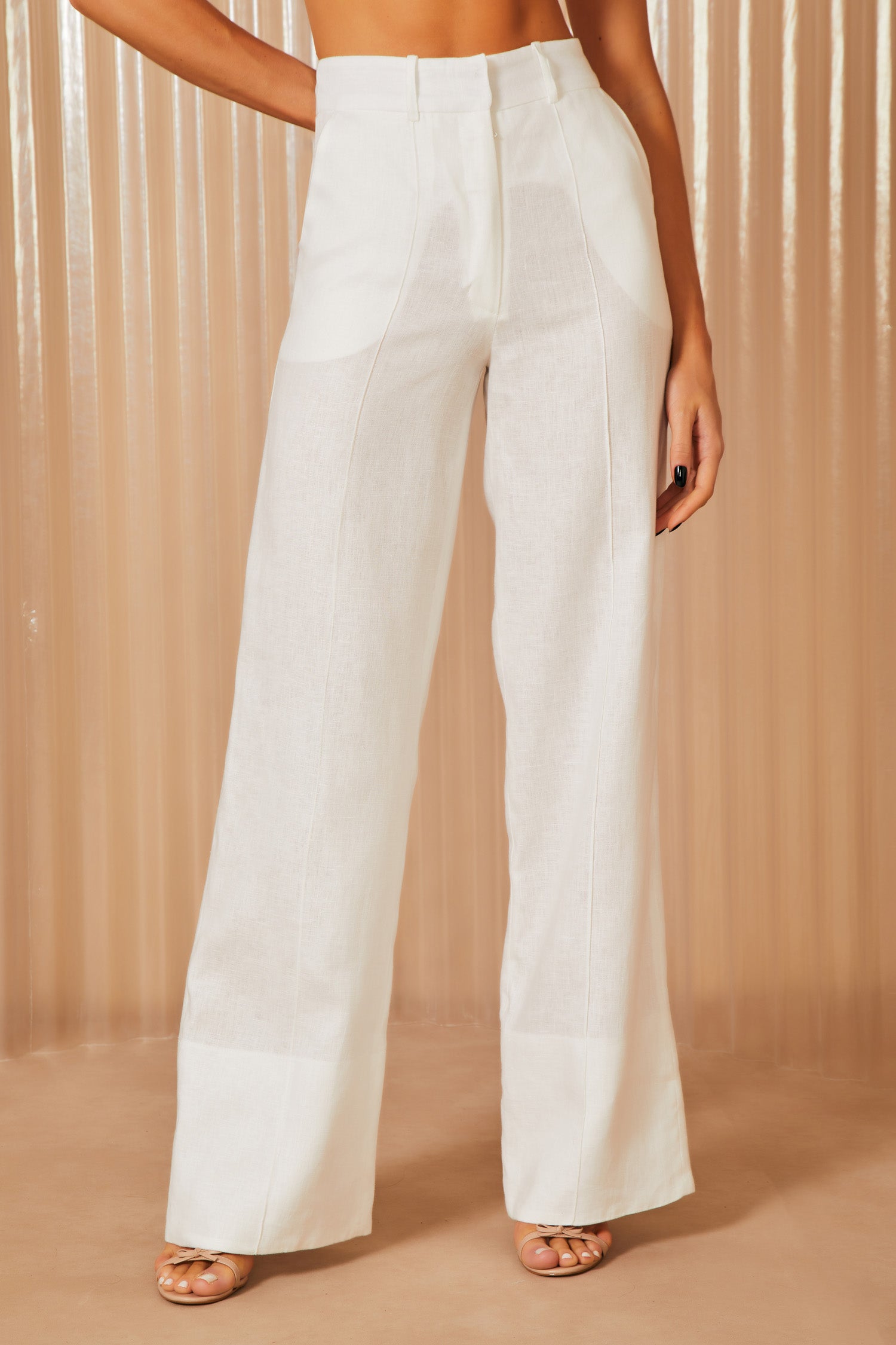 FABULOUS AGILITÀ - Calça Creta Al Mare Off White