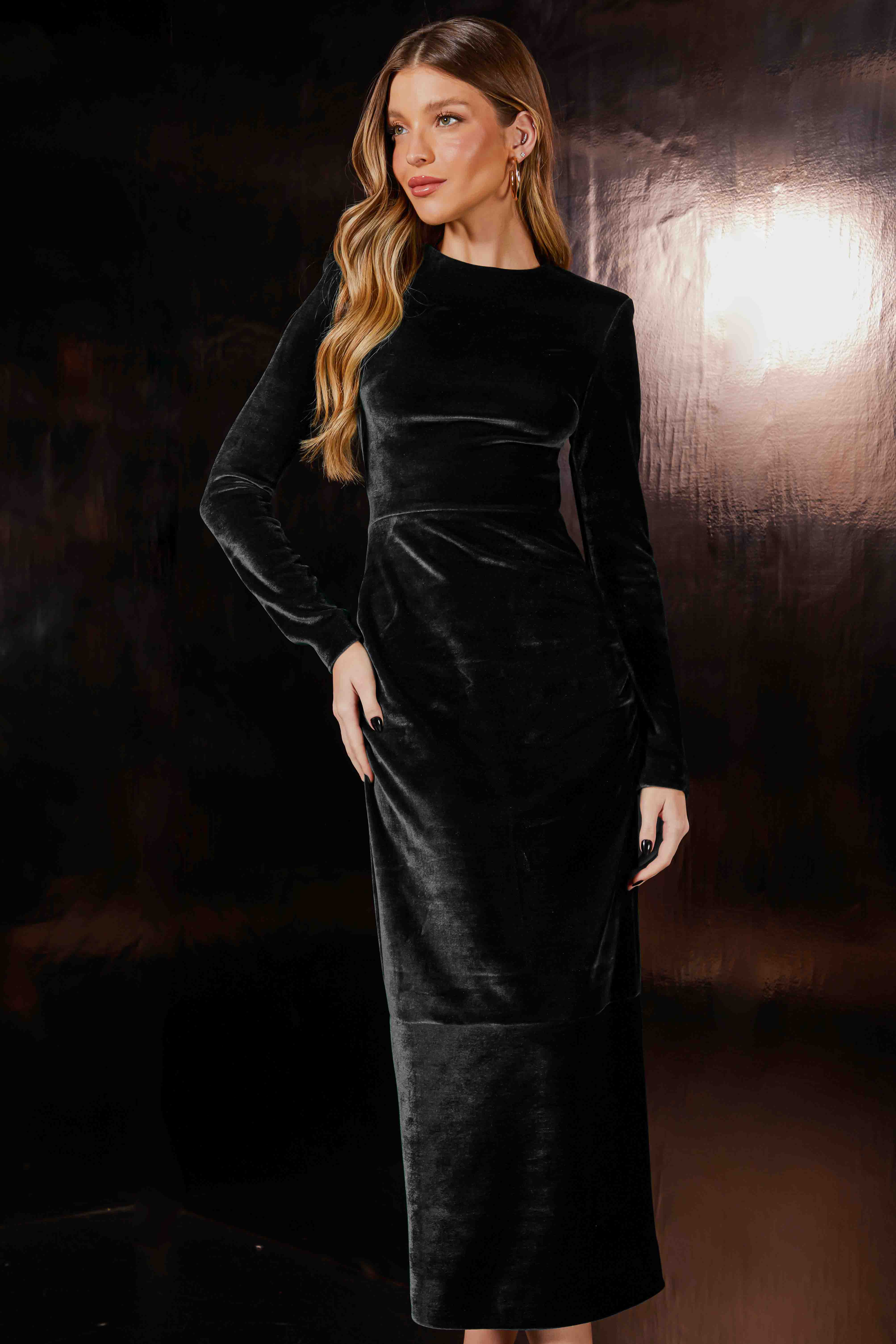 FABULOUS AGILITÀ - Vestido Midi Clara Preto