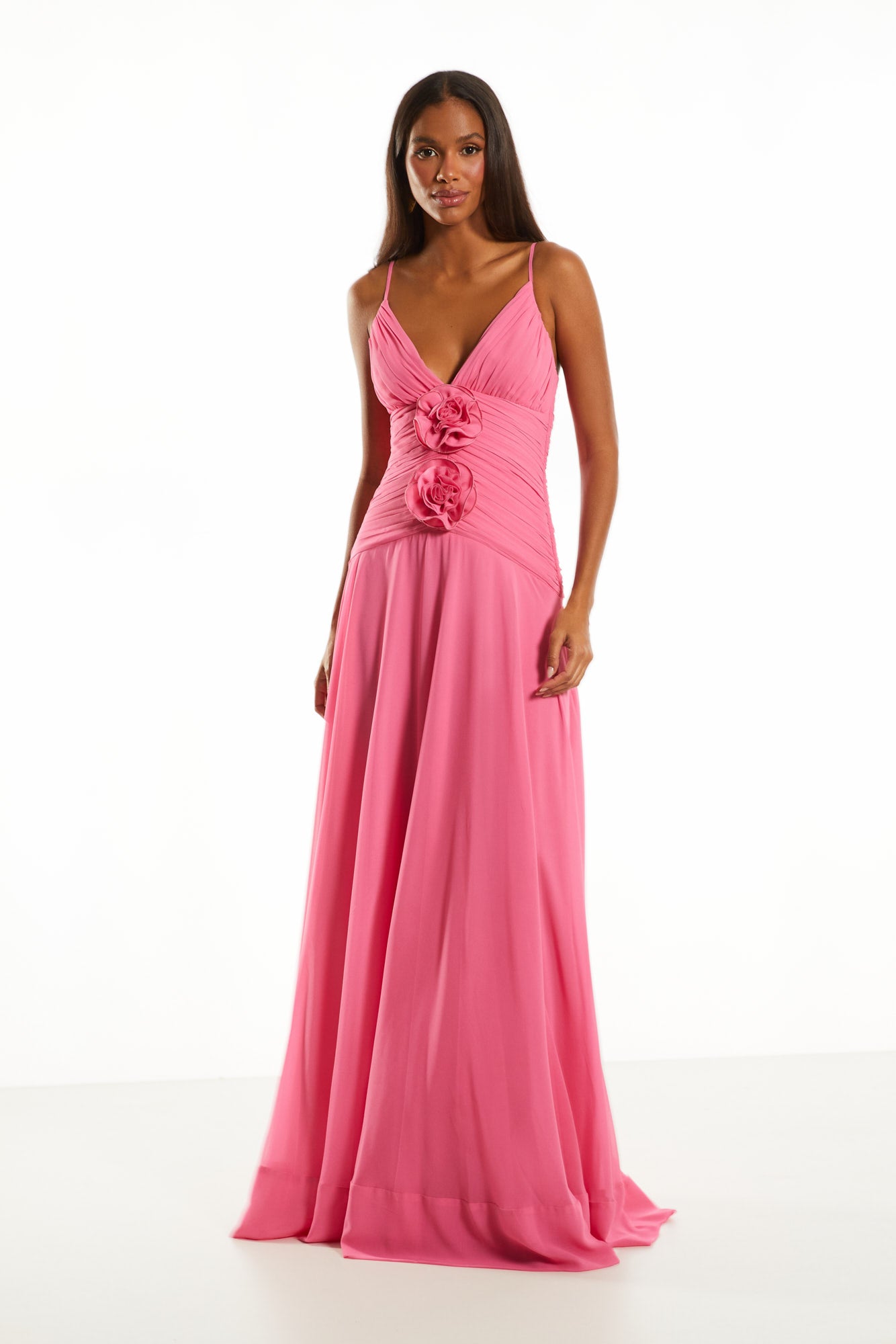 FABULOUS AGILITÀ - Vestido Longo Blake Tulipa Rosa