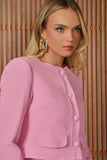 FABULOUS AGILITÀ - Jaqueta Cindy Botão Forrado Ballet Rosa