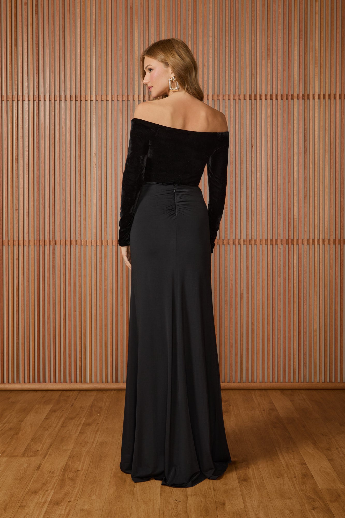 FABULOUS AGILITÀ - Saia Longa Ayla Flor Preto