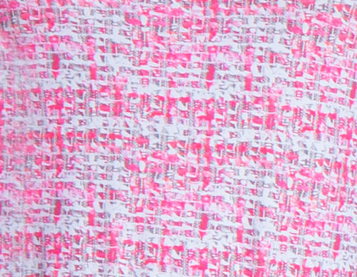 ONE UP - Bolero Tweed Estampado Rosa