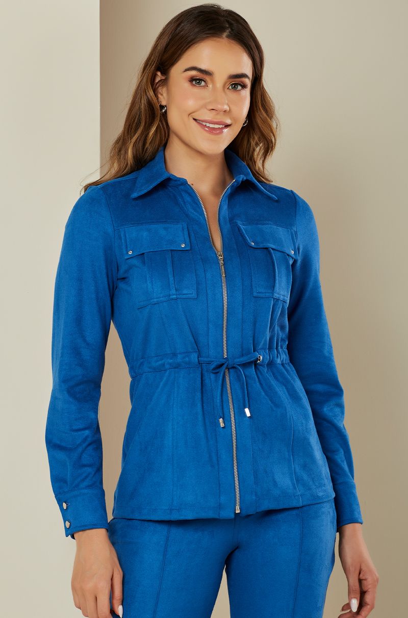 ONE UP - Parka Chamois Azul Royal