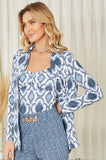 ONE UP - Camisa Chemise Marrakesh Azul