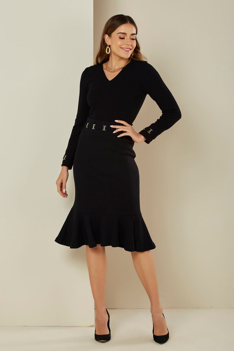 ONE UP - Body Paris Com Aplique Gold Preto