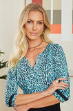 ONE UP - Blusa Davos Estampado Verde