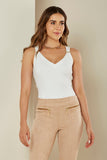 ONE UP - Calça Chamois Mel Chevron Bege