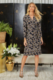 ONE UP - Vestido Liens Gold Preto