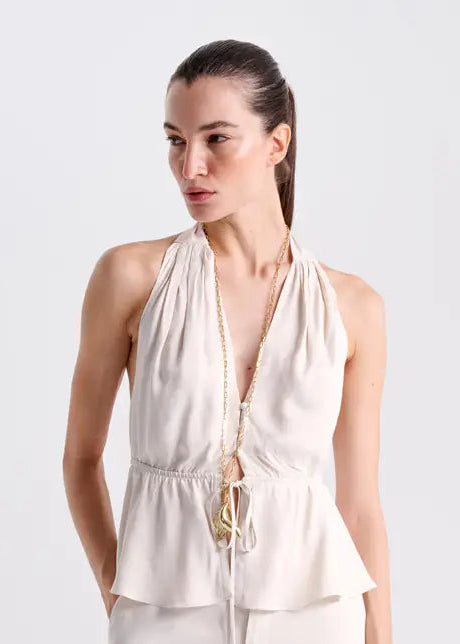 ALPHORRIA - Regata Decote Cavado Natural