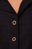 ONE UP - Blazer Herve Black Botão Aramado