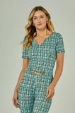 ONE UP - Blusa Aurore Aurore Verde