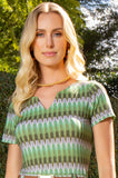 ONE UP - Blusa Ferrat Estampado Verde