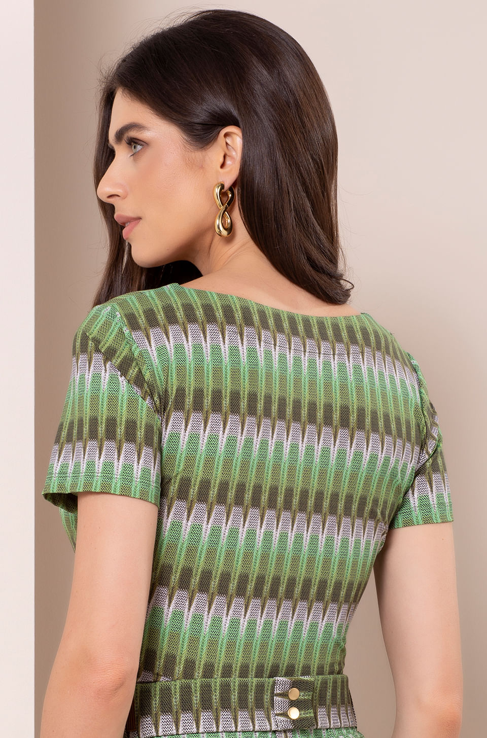 ONE UP - Blusa Ferrat Estampado Verde