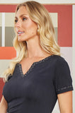 ONE UP - Blusa Fluity Dark Jeans Preto