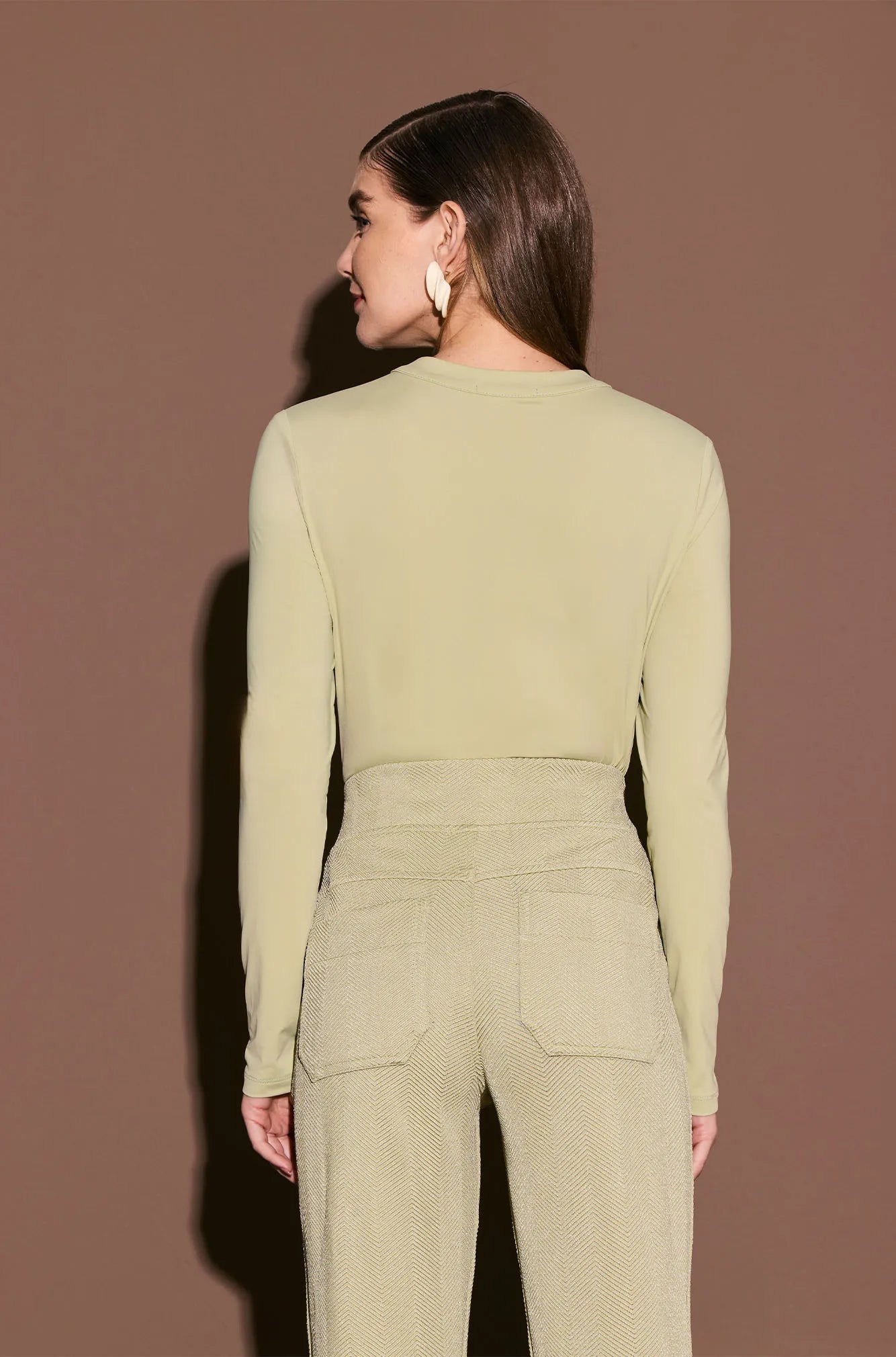 ONE UP - Blusa Fluity Pistache C/ Correntes Verde