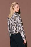 ONE UP - Bolero Cosette Bege Estampado