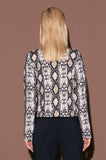 ONE UP - Bolero Cosette Bege Estampado