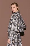 ONE UP - Bolero Cosette Bege Estampado