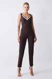 ONE UP - Calça Brown C/ OFF Marrom