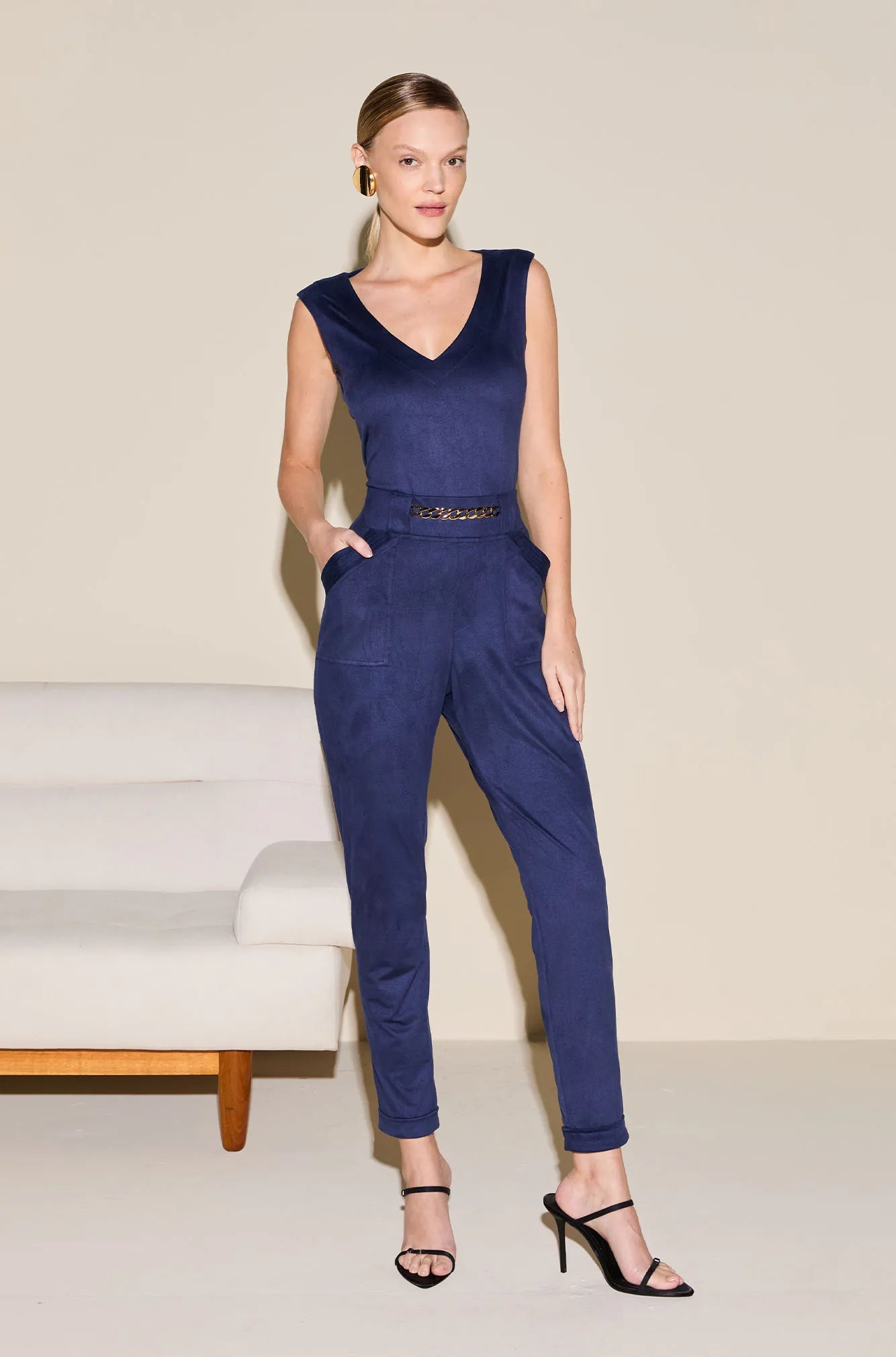 ONE UP - Calça Chamois Navy Marinho