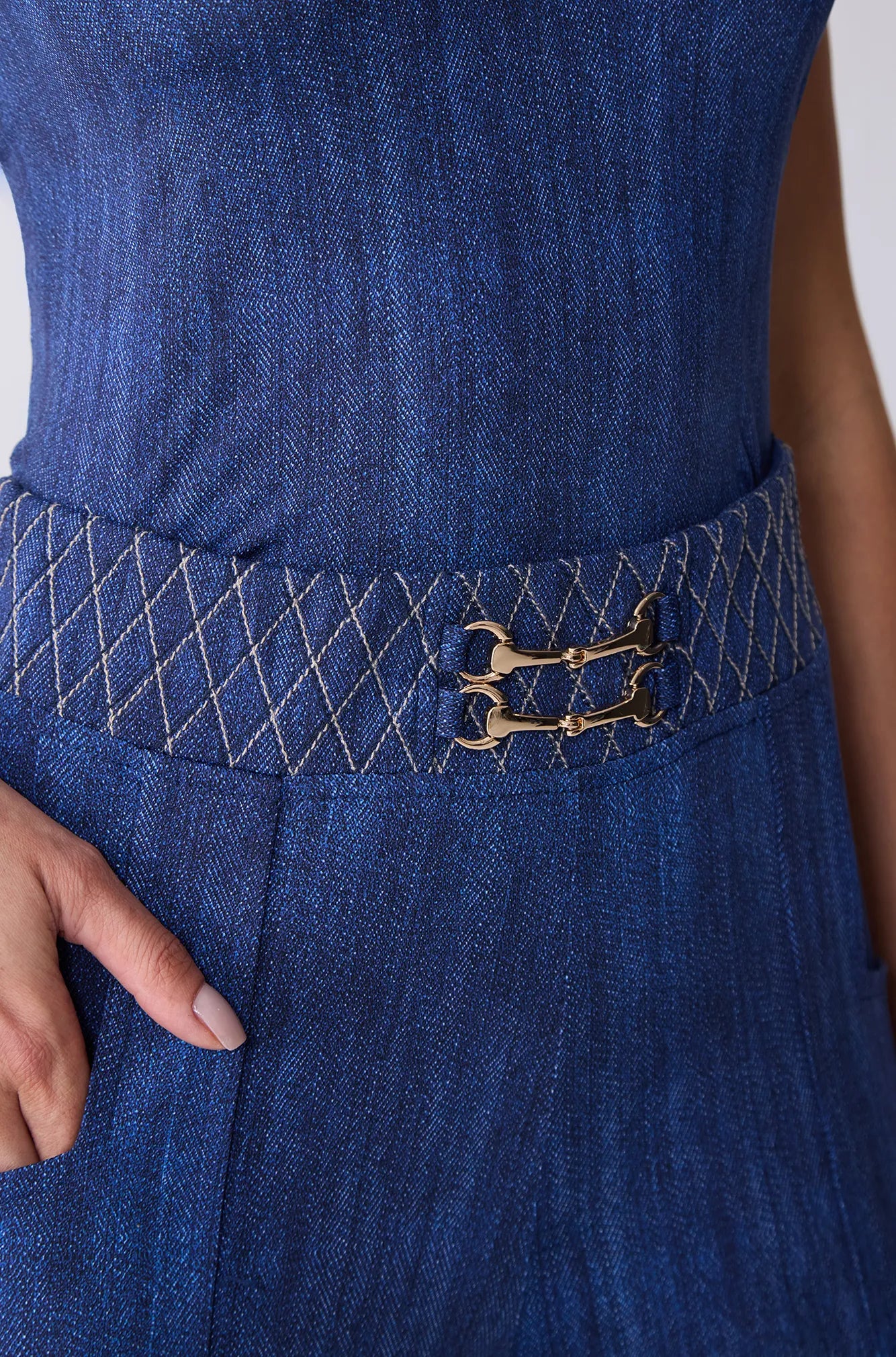 ONE UP - Calça New Blue Jeans C/ Gold Blue Jean Azul