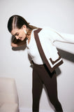 ONE UP - Casaco Paris OFF C/ Brown OFF White
