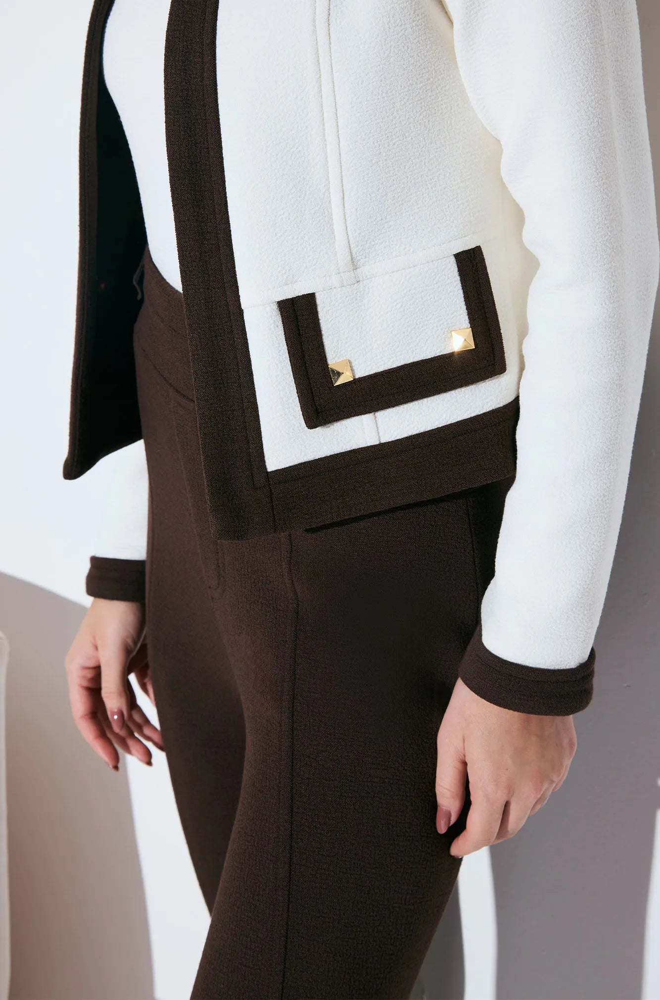 ONE UP - Casaco Paris OFF C/ Brown OFF White