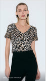 ONE UP - Blusa Nathalie Onça Estampado