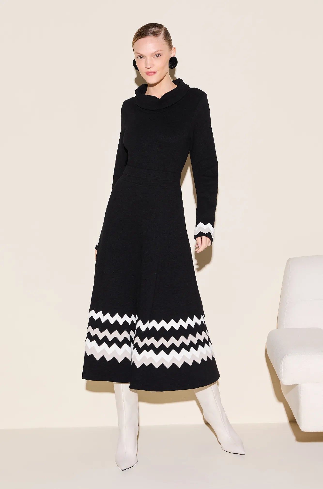 ONE UP - Saia Paris Black C/ Bicolor Preto