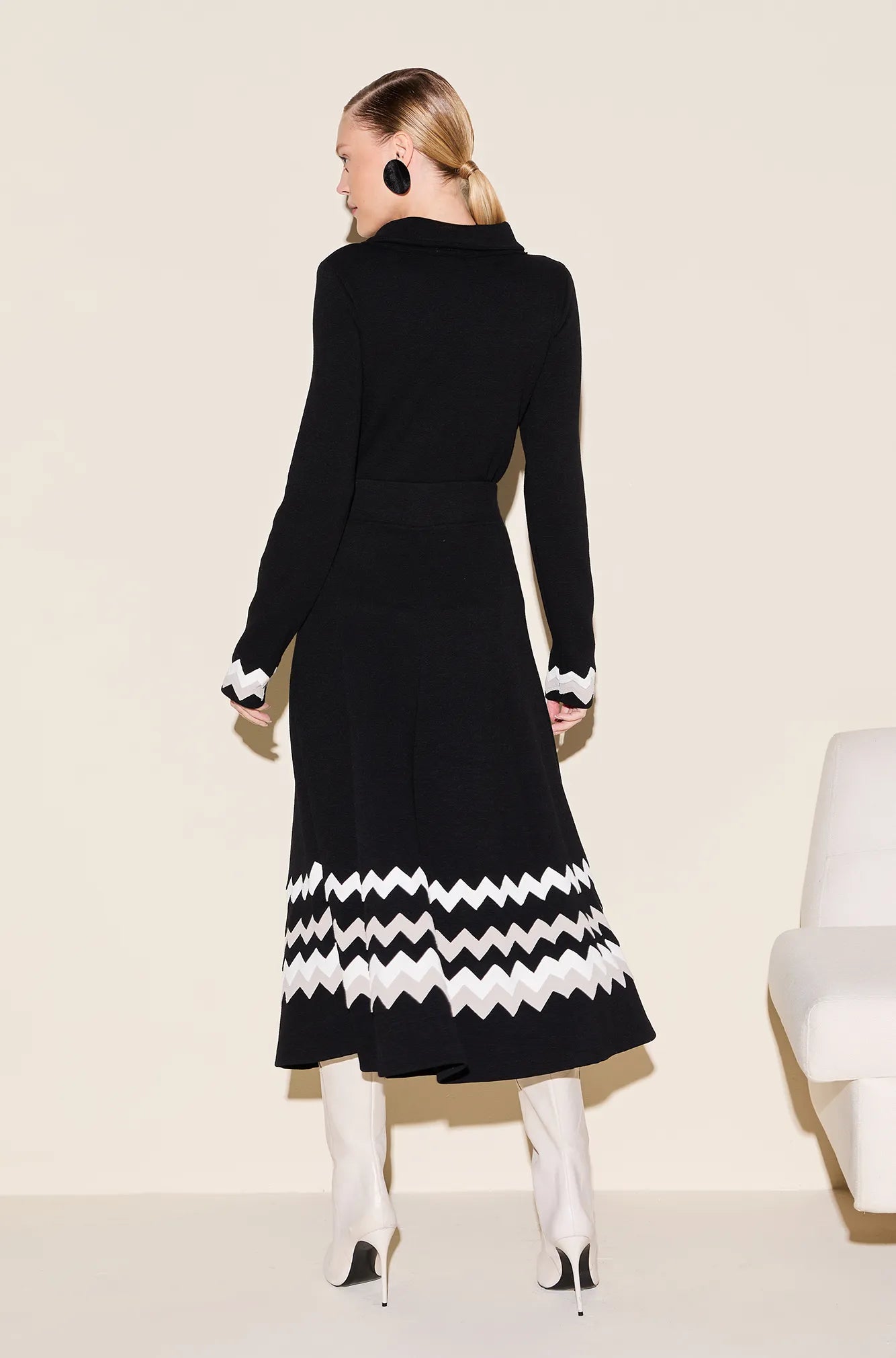 ONE UP - Saia Paris Black C/ Bicolor Preto