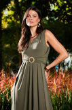 ONE UP - Vestido Havana C/ Fivela Trancada Havana