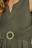 ONE UP - Vestido Havana C/ Fivela Trancada Havana