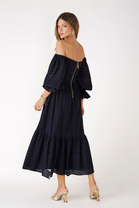 FABULOUS AGILITÀ - Vestido Midi Preto Noemia - Inverno 21