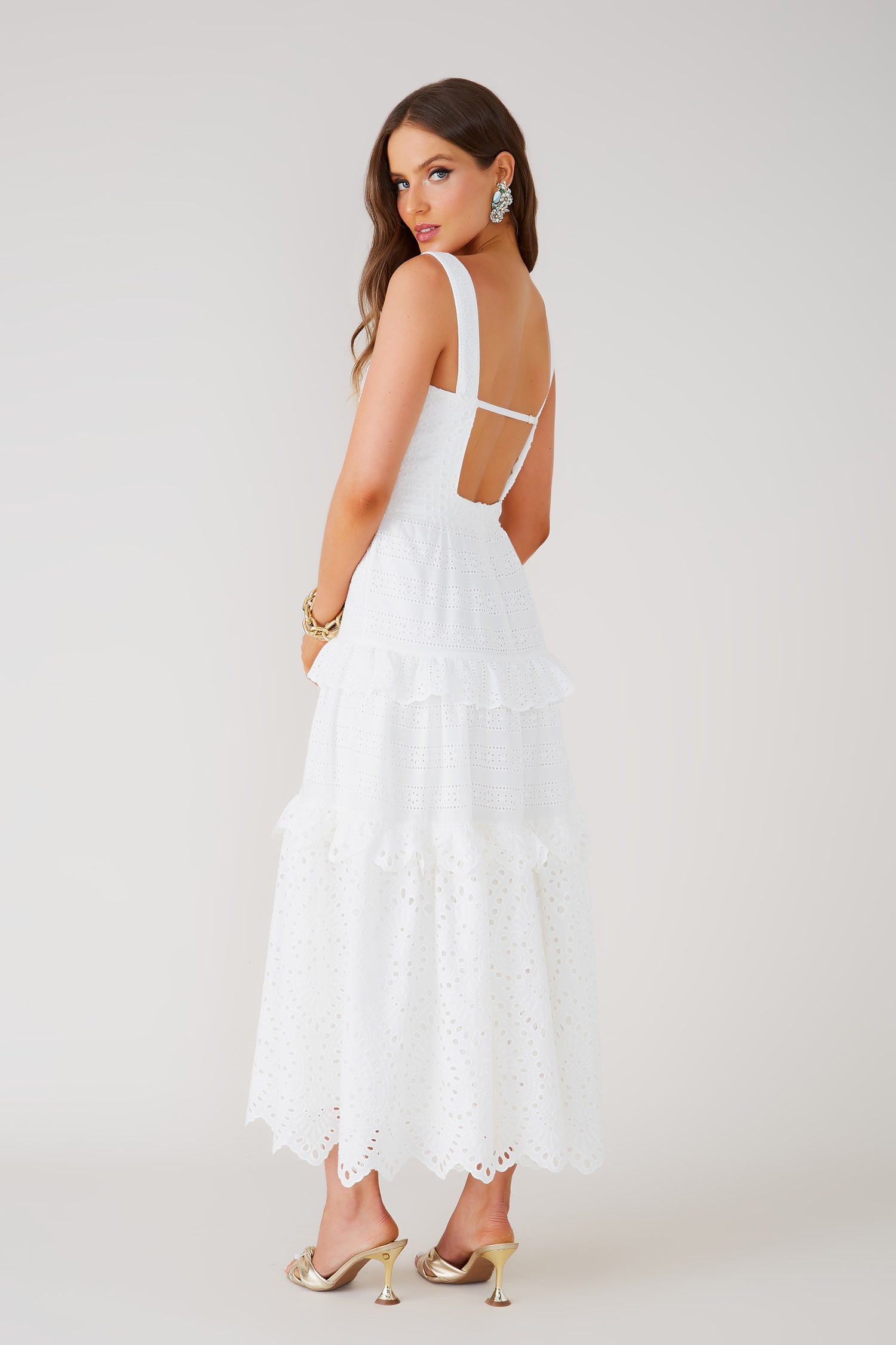 FABULOUS AGILITÀ - Vestido Midi Karla Off White - Verão 22