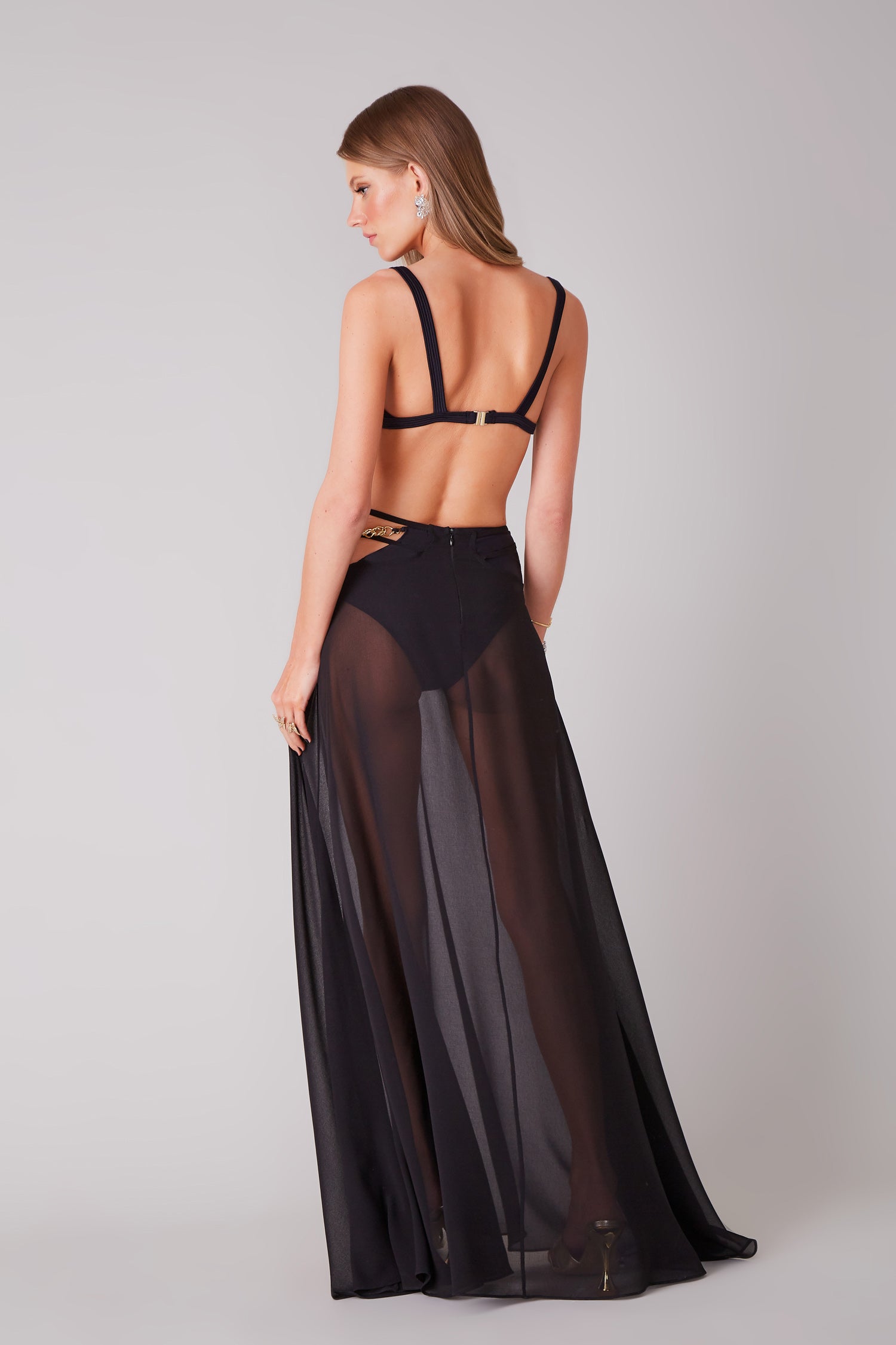 FABULOUS AGILITÀ - Saia L Nice Al Mare Preto - Verão 22