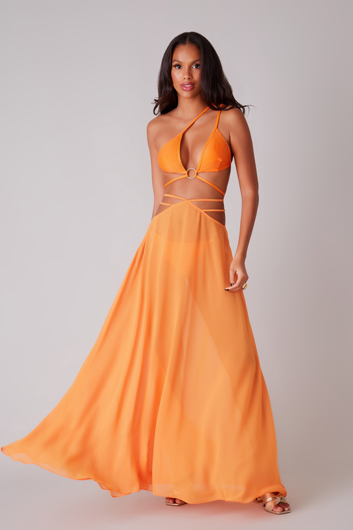 FABULOUS AGILITÀ - Saia L Nice Al Mare Tangerina - Verão 22