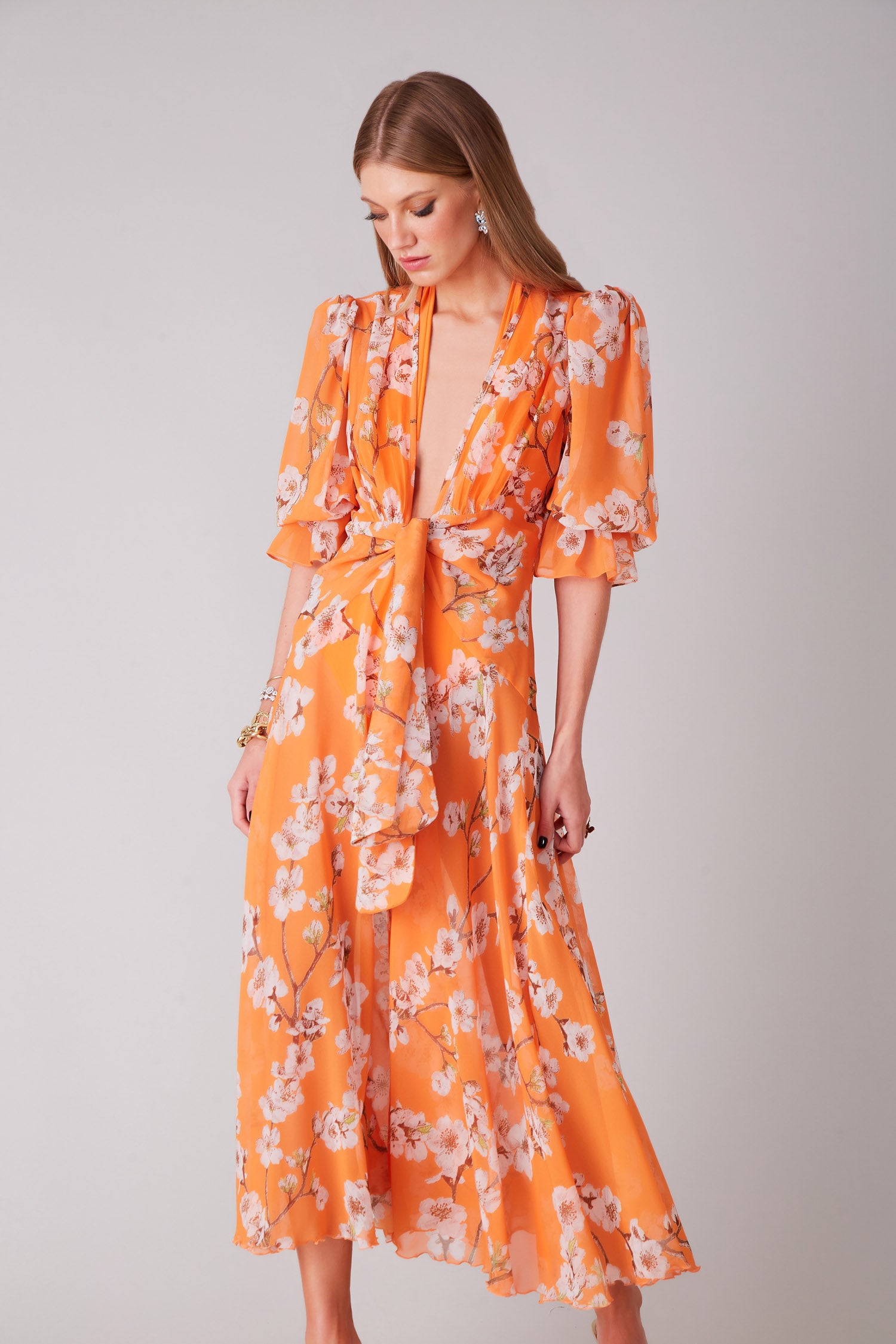 FABULOUS AGILITÀ - Saída de Praia Orange Flower - Verão 22