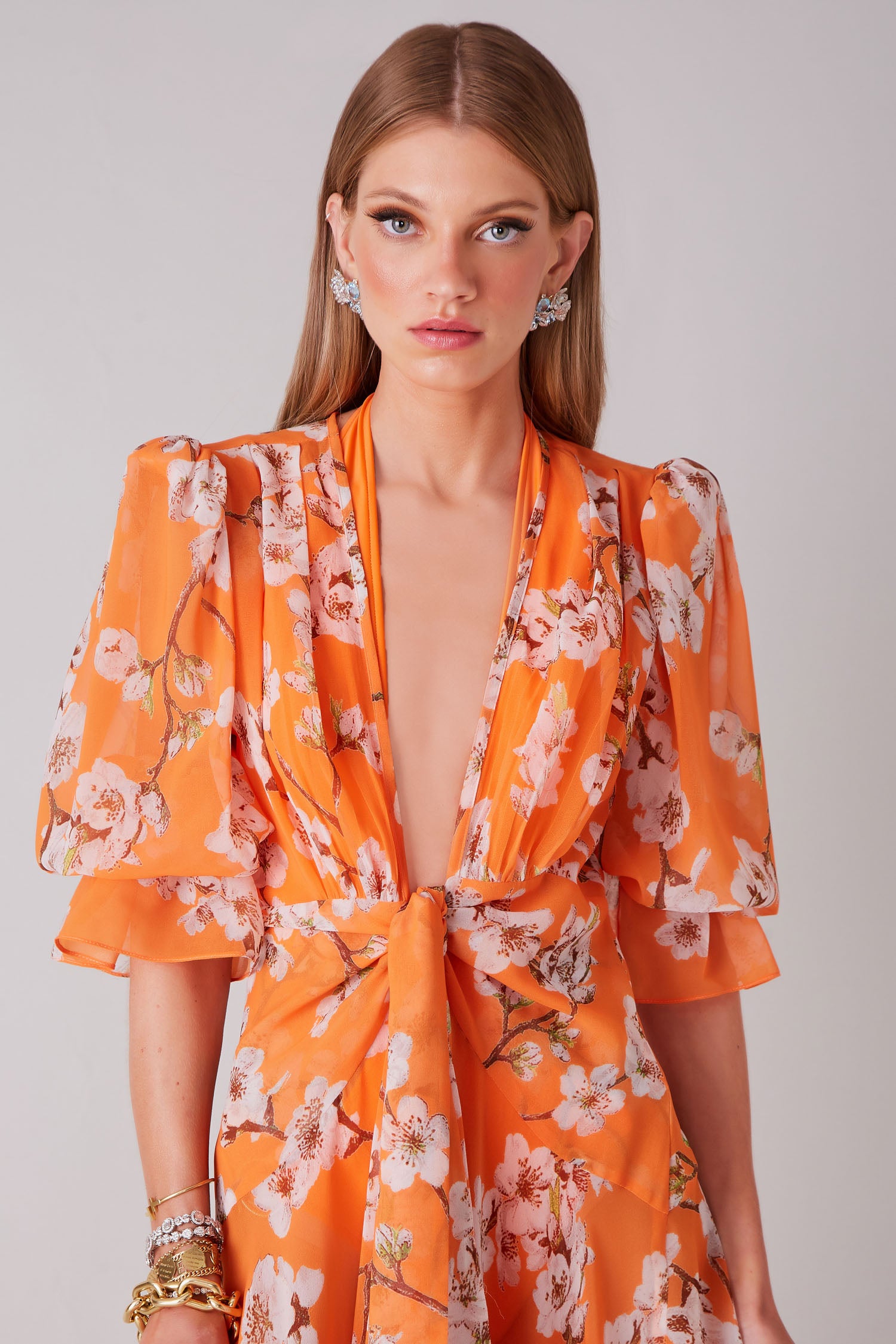 FABULOUS AGILITÀ - Saída de Praia Orange Flower - Verão 22