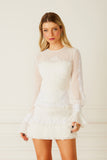 FABULOUS AGILITÀ - Vestido Curto Claudia Off White - Inverno 22