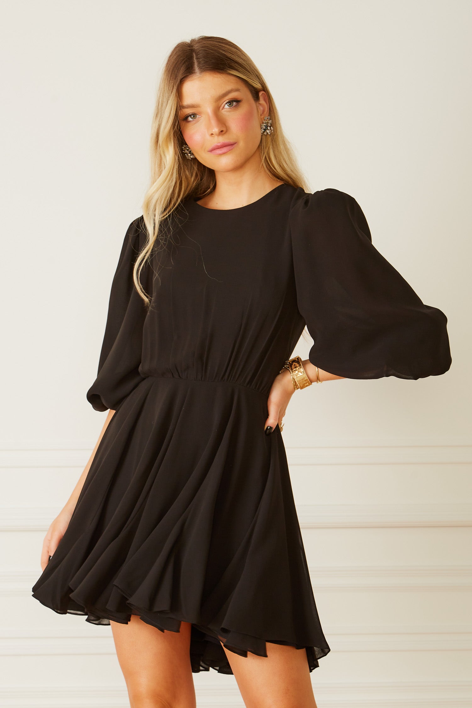 FABULOUS AGILITÀ - Vestido Curto Camilla Preto - Inverno 22