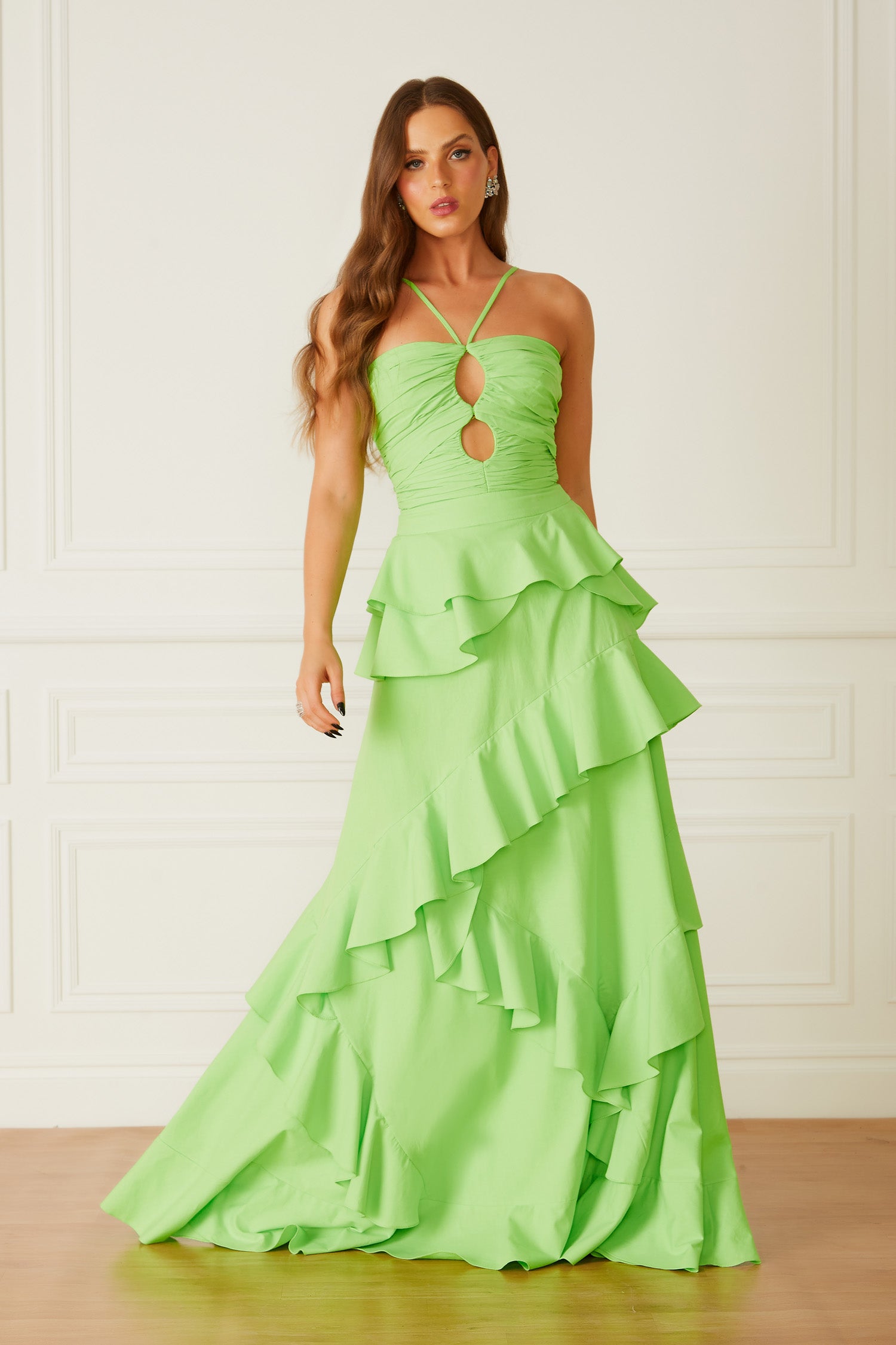 FABULOUS AGILITÀ - Vestido Longo Cassiana Green - Inverno 22