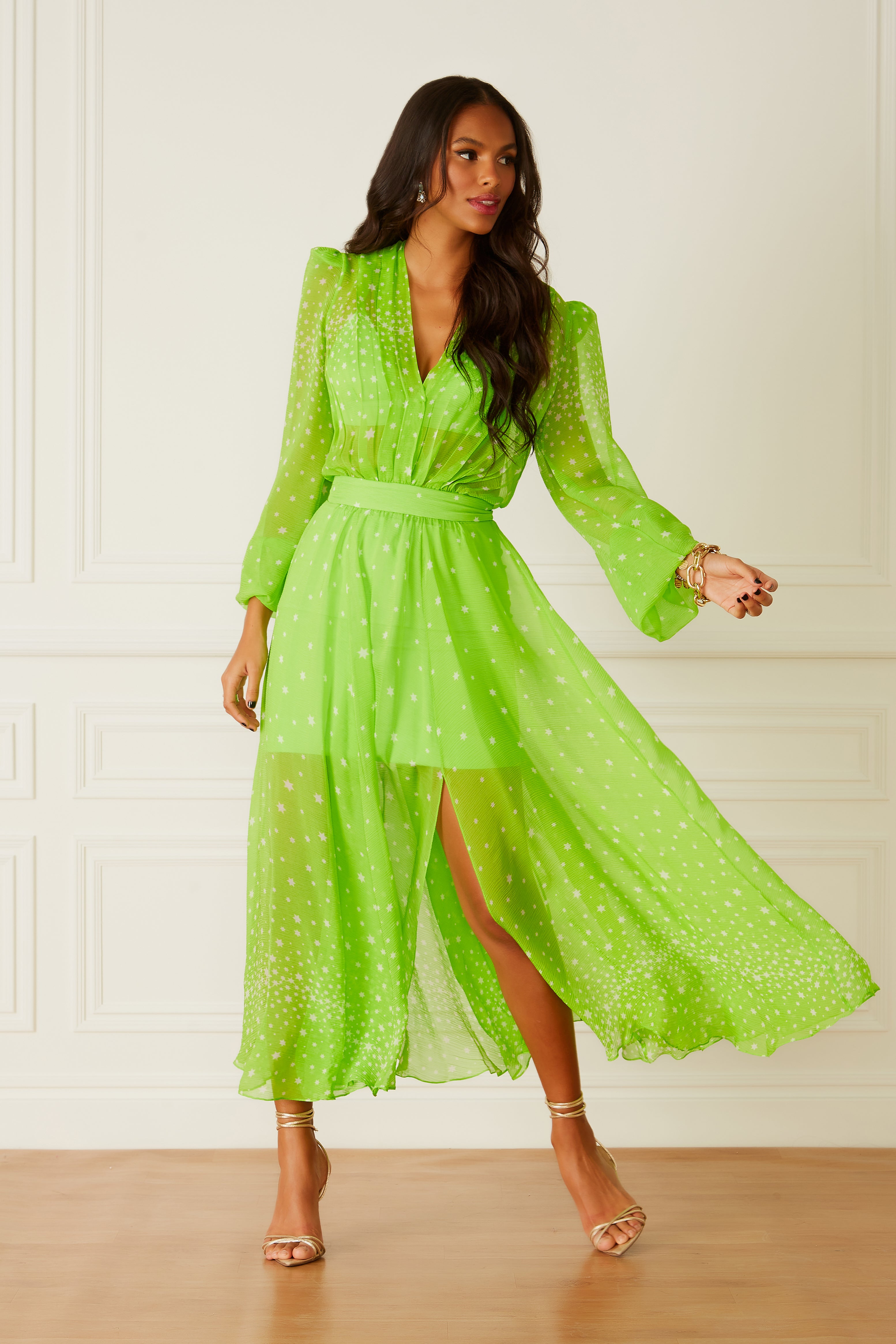 FABULOUS AGILITÀ - Vestido Midi Nath Green Star - Inverno 22