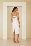 AGILITÀ - Vestido Midi Bordado Tomara Que Caia Off White - Verão 23