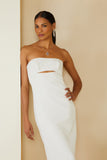 AGILITÀ - Vestido Midi Bordado Tomara Que Caia Off White - Verão 23