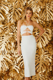 FABULOUS AGILITÀ - Vestido Midi Mari Off White - Verão 23