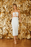 FABULOUS AGILITÀ - Vestido Midi Mari Off White - Verão 23
