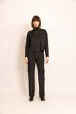 BORDA BARROCA - Blusa Provence Preto