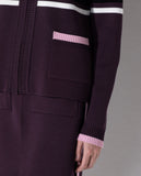 LAFORT - Jaqueta Com Bolsos Maithe Rosa Pluma/Laranja Hot/Roxo Tinto