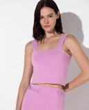 LAFORT - Top Cropped Bicolor Tracie Rosa Crush/ Verde Cyber
